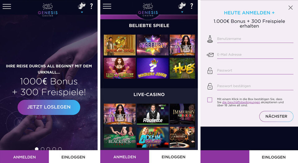 genesis-casino screenshot